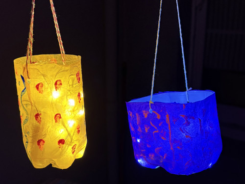 Lantern workshop with Hat Lady